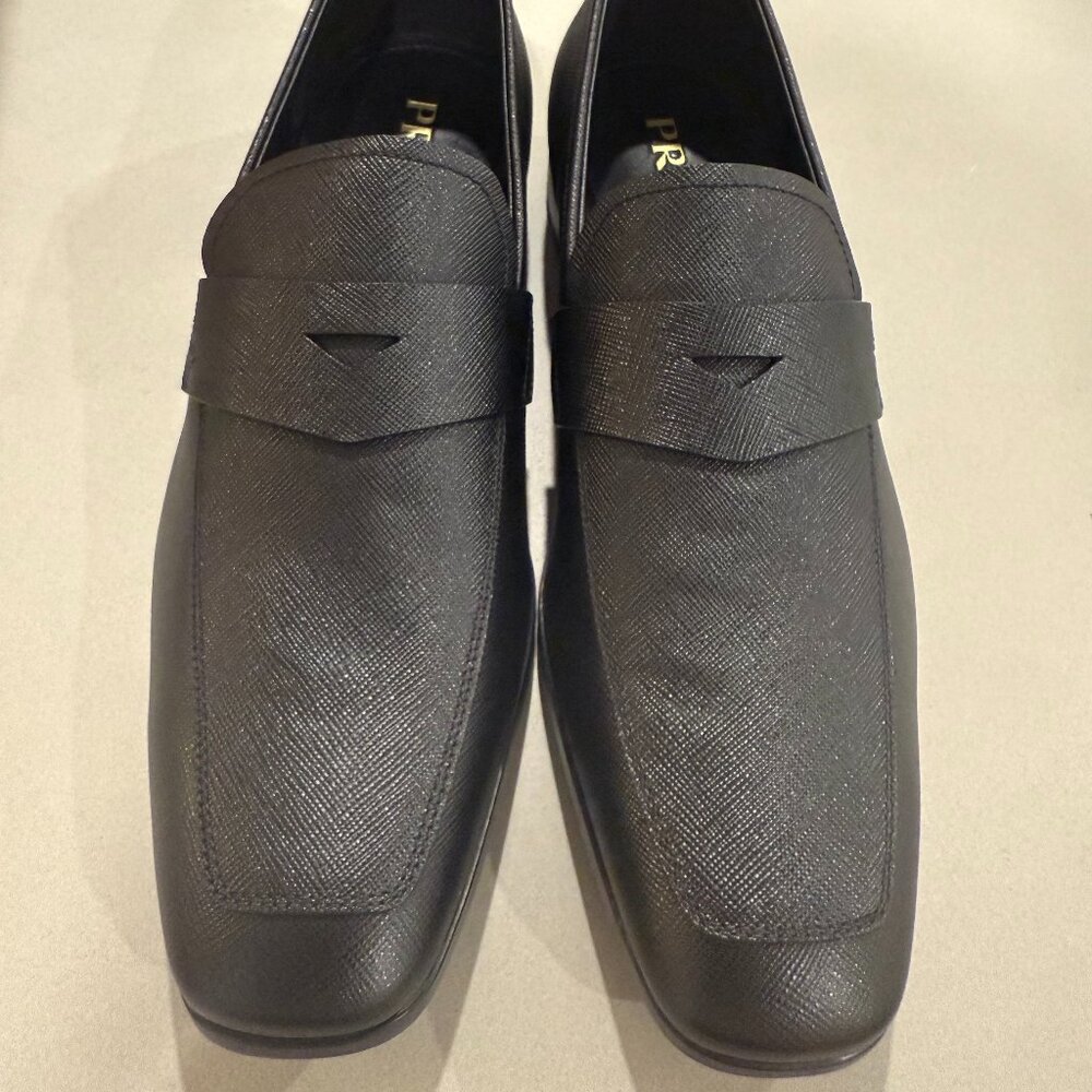 Prada Saffiano Leather Penny Loafer (Men), BRAND NEW!